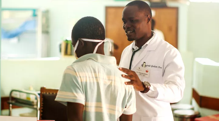 Dr. Godson at Masindi-Kitara Medical Center