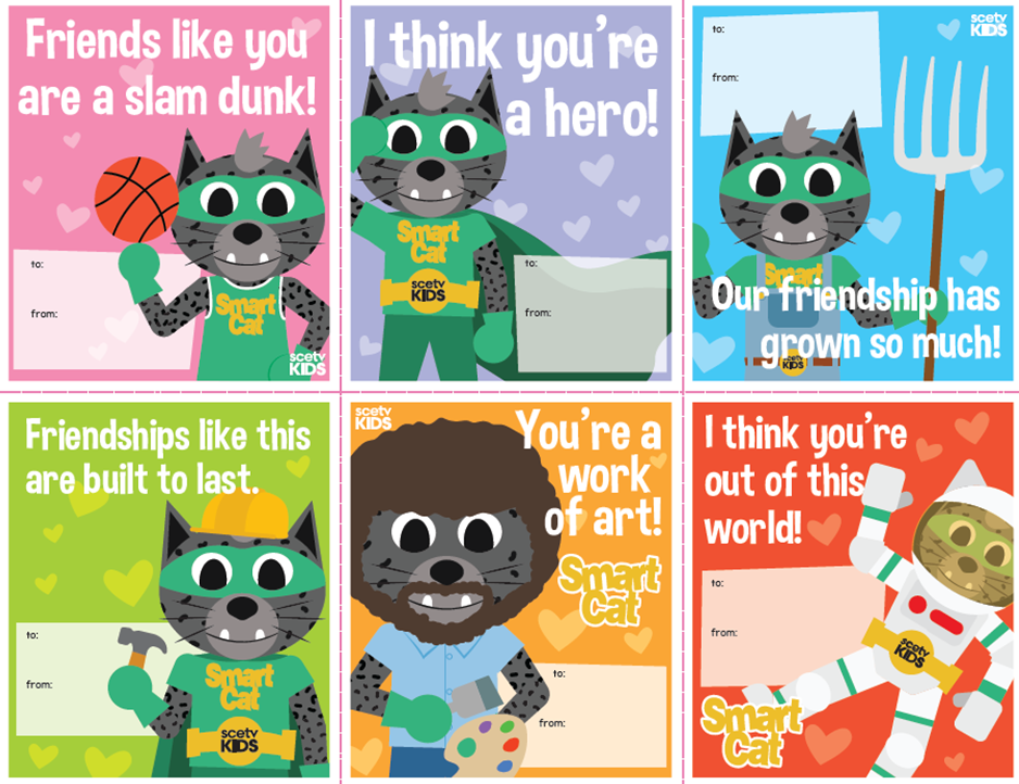 Smart Cat Valentines 2023