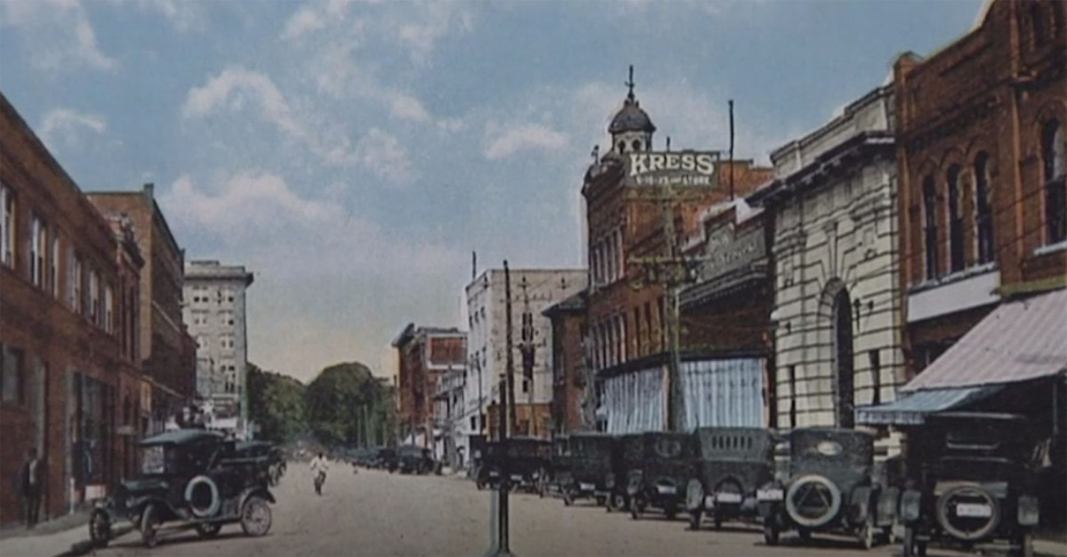 Small town in early 20th century