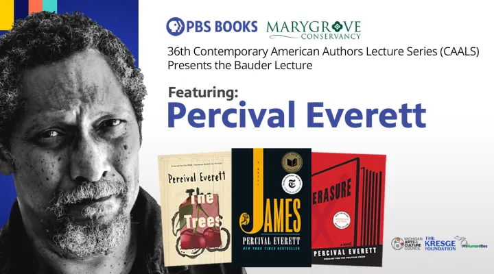 Marygrove Conservancy Contemporary American Authors Lecture Series: Percival Everett: asset-mezzanine-16x9