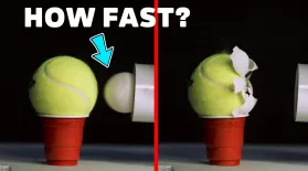 Ballistic Ping Pong Ball vs. Tennis Ball at 450km/h!: asset-mezzanine-16x9