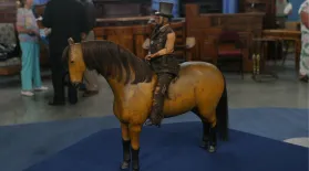 Appraisal: 19th-Century Folk Art Horse & Rider: asset-mezzanine-16x9