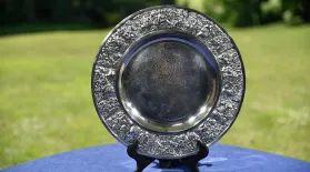 Appraisal: Ilya Schor Silver Plate, ca. 1938: asset-mezzanine-16x9