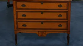 Appraisal: Tiger Maple Secretary, ca. 1813: asset-mezzanine-16x9