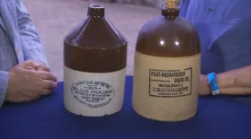 Appraisal: Stoneware Advertising Jugs, ca. 1900: asset-mezzanine-16x9