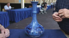 Appraisal: Mooncroft Cornflower Vase, ca. 1935: asset-mezzanine-16x9
