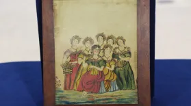 Appraisal: American Schoolgirl Watercolor, ca. 1825: asset-mezzanine-16x9