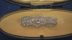 Appraisal: Art Deco Diamond & Platinum Brooch, ca. 1930: asset-mezzanine-16x9