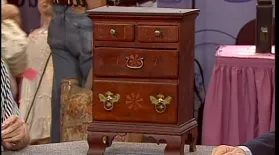 Appraisal: 1778 Chippendale Miniature Walnut Chest: asset-mezzanine-16x9