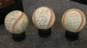 Appraisal: Mid-20th-Century Autographed Baseballs: asset-mezzanine-16x9