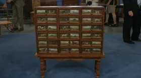 Appraisal: Painted Collector's Cabinet, ca. 1900: asset-mezzanine-16x9
