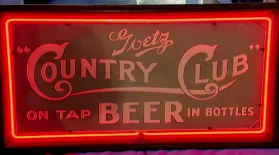 Appraise: 1933 Goetz "Country Club" Beer Neon Sign: asset-mezzanine-16x9
