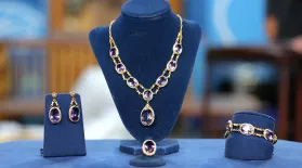 Appraisal: Amethyst and Gold Parure, ca. 1930: asset-mezzanine-16x9