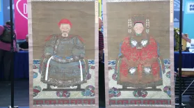 Appraisal: Chinese Ancestor Silk Portraits, ca. 1825: asset-mezzanine-16x9