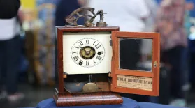 Appraisal: Burglar & Fire Detective Clock, ca. 1860: asset-mezzanine-16x9