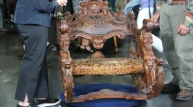 Appraisal: Venetian Hand-carved Rocking Chair, ca. 1880: asset-mezzanine-16x9