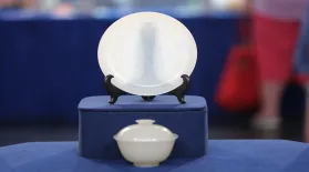 Appraisal: Chinese White Jade Dish & Rice Bowl, ca. 1925: asset-mezzanine-16x9