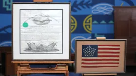 Appraisal: Civil War Lincoln-Signed Commission &34-Star Flag: asset-mezzanine-16x9