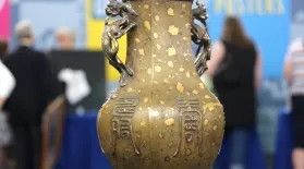 Appraisal: Chinese Gold-Splashed Bronze Wine Vessel: asset-mezzanine-16x9