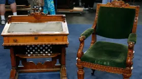 Appraisal: Congressional Desk and Chair, ca. 1857: asset-mezzanine-16x9