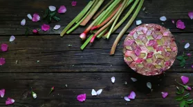 Rhubarb Cardamom Rose Upside-Down Cake: asset-mezzanine-16x9