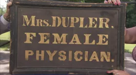 Appraisal: Female Physician Trade Sign, ca. 1835: asset-mezzanine-16x9