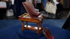 Appraisal: Salesman's Sample Medical Exam Table, ca. 1890: asset-mezzanine-16x9
