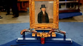 Appraisal: William Perry Portrait & Pistols, ca. 1790: asset-mezzanine-16x9