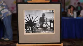 Appraisal: Margaret Bourke-White Gandhi Photograph, ca. 1946: asset-mezzanine-16x9