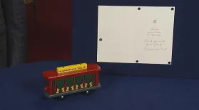 Appraisal: Fred & Joanne Rogers-signed Trolley & Card: asset-mezzanine-16x9