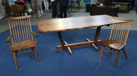 Appraisal: George & Mira Nakashima Chairs & Table: asset-mezzanine-16x9