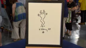 Appraisal: 1989 Keith Haring Ink Marker Drawing: asset-mezzanine-16x9