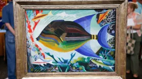 Appraisal: Joseph Stella Oil & Original Frame, ca. 1925: asset-mezzanine-16x9