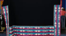 Appraisal: Osage Ribbon Appliqué Blanket, ca. 1925: asset-mezzanine-16x9