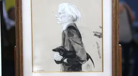 Appraisal: Jamie Wyeth "Andy Warhol" Portrait, ca. 1975: asset-mezzanine-16x9