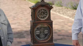 Appraisal: Ithaca Double Dial Calendar Clock, ca. 1880: asset-mezzanine-16x9