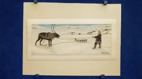 Appraisal: James Kivetoruk Moses Drawing, ca. 1965: asset-mezzanine-16x9