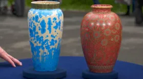 Appraisal: Zsolnay Vases, ca. 1895: asset-mezzanine-16x9