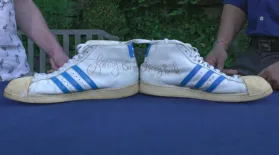 Appraisal: Larry Bird-signed Shoes, ca. 1978: asset-mezzanine-16x9