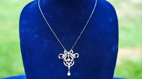 Appraisal: 1905 Belle Epoque Diamond & Platinum Necklace: asset-mezzanine-16x9