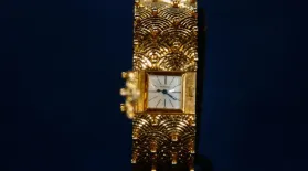 Appraisal: Cartier Gold Bracelet Watch, ca. 1950: asset-mezzanine-16x9