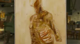 Appraisal: 1963 Arthur Kern 'Torso' Mixed-media Painting: asset-mezzanine-16x9