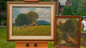 Appraisal: 1955 Fernando Amorsolo Oil Paintings: asset-mezzanine-16x9