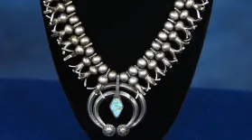 Appraisal: Navajo Squash Blossom Necklace, ca. 1910: asset-mezzanine-16x9