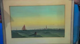Appraisal: 1875 D. J. Kennedy Atlantic City Watercolor: asset-mezzanine-16x9