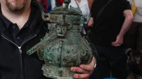 Appraisal: Fake Shang Dynasty 'You' Bronze, ca. 1900: asset-mezzanine-16x9