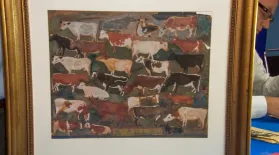 Appraisal: 1870 Folk Art Watercolor Painting: asset-mezzanine-16x9