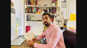 Palestinian poet processes the war in Gaza through his art: asset-mezzanine-16x9