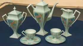 Appraisal: Limoges China-painted Coffee Set, ca. 1925: asset-mezzanine-16x9