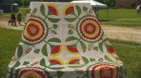 Appraisal: Hand Appliqué Quilt Top, ca. 1860: asset-mezzanine-16x9